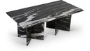 Verona Genuine Marble Coffee Table - Black