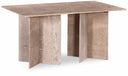 Verona 60" Travertine Dining Table - Natural