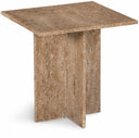 Verona Travertine End Table - Natural