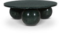 Spherical Genuine Marble Coffee Table - Green