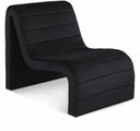 Ivy Velvet Upholstered Accent Chair - Black
