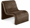 Ivy Velvet Upholstered Accent Chair - Brown