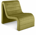 Ivy Velvet Upholstered Accent Chair - Olive