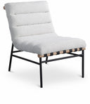Burke Boucle Fabric Upholstered Accent Chair - Cream