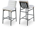 Burke Boucle Fabric Upholstered Bar Stool - Cream