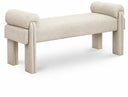 Stefano Fabric Upholstered Bench - Beige