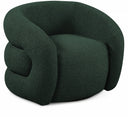 Roxbury Boucle Fabric Upholstered Swivel Accent Chair - Green