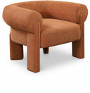 Stefano Fabric Upholstered Accent Chair - Cognac