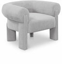Stefano Fabric Upholstered Accent Chair - Grey