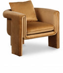 Sloan Velvet Upholstered Accent Chair - Saddle