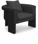 Stylus Boucle Accent Chair - Black