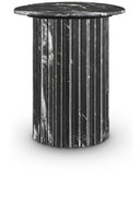 Genoa Marble End Table - Black