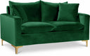 Naomi 58" Velvet Upholstered Loveseat - Green