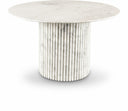 Genoa 48" Marble Dining Table - White