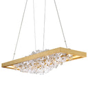 Gold Leaf Jasmine Chandelier 36" by Corbett Lighting, view 2