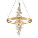 Gold Leaf Jasmine Chandelier 44" x 60" by Corbett Lighting, view 6