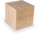 Bolzano Travertine End Table - Natural