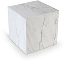 Bolzano Marble End Table - White