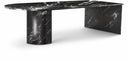 Salerno Genuine Marble Coffee Table - Black