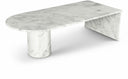 Salerno Genuine Marble Coffee Table - White