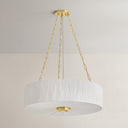 Aged Brass Camby Chandelier 30" by Hudson Valley, view 2