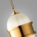 Vintage Brass Broomley Pendant 14" by Corbett Lighting, view 3