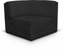 Ollie Boucle Fabric Upholstered Corner Modular Chair - Black