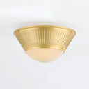 Aged Brass Elsmere Flush Mount 14.25" by Hudson Valley, view 3