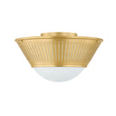 Aged Brass Elsmere Flush Mount 14.25" by Hudson Valley