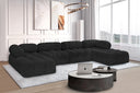 Ames Boucle Fabric Upholstered Modular Collection - Black