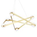 Aged Brass Orbit Chandelier 38" by Hudson Valley