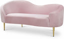 Ritz 67" Velvet Upholstered Loveseat - Pink
