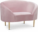 Ritz Velvet Upholstered Chair - Pink