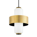 Vintage Brass Melrose Pendant 22" by Corbett Lighting, view 4