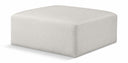 Cube Vegan Leather Modular Ottoman - Cream
