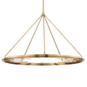 Aged Brass Chambers Chandelier 58.25" by Hudson Valley