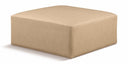 Cube Vegan Leather Modular Ottoman - Tan