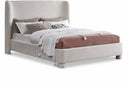 Penny Boucle Fabric Upholstered Bed - Cream
