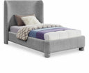 Penny Boucle Fabric Upholstered Twin Bed - Grey