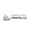 Overlap Sectional - Right-Facing Chaise, Large - Crème Travertine by Caracole