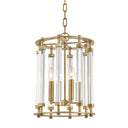 Aged Brass Haddon Lantern 12" by Hudson Valley