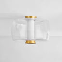 Aged Brass Beau Flush Mount 15" by Hudson Valley, view 2