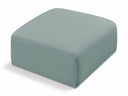 Arc Vegan Leather Upholstered Modular Ottoman - Mint