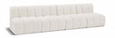 Arc 119" Boucle Fabric Upholstered 4pc. Modular Sectional - Cream