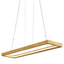 Gold Leaf Jasmine Chandelier 56" by Corbett Lighting, view 2