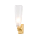Vintage Gold Leaf Ravenswood Wall Sconce 4" x 13.5" by Hudson Valley