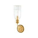 Aged Brass Lafayette Wall Sconce 5" by Hudson Valley