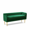 Audrey Velvet Upholstered Bench - Green