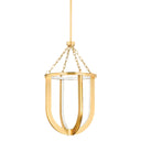 Aged Brass Tournu Lantern 16.25" by Hudson Valley
