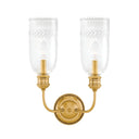 Aged Brass Lafayette Wall Sconce 12.5" by Hudson Valley
